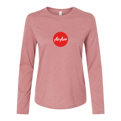 BELLA CANVAS Women’s Air Asia Logo Jersey Long Sleeve Tee