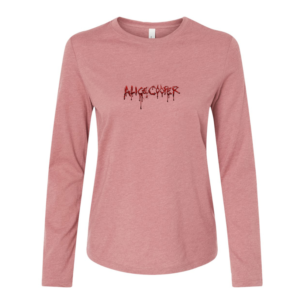 BELLA CANVAS Women’s Alice Cooper Logo Jersey Long Sleeve Tee
