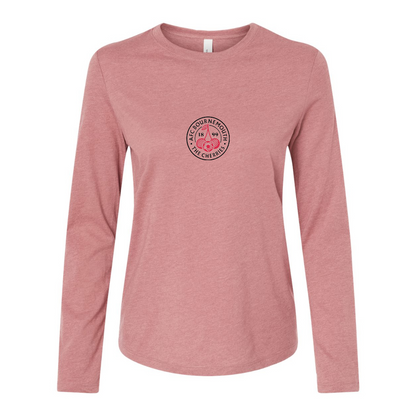 BELLA CANVAS Women’s AFC Bournemouth Soccer Logo Jersey Long Sleeve Tee