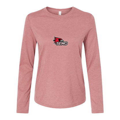 BELLA CANVAS Women’s SEMO Redhawks Logo Jersey Long Sleeve Tee