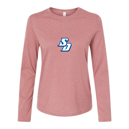 BELLA CANVAS Women’s San Diego Toreros Logo Jersey Long Sleeve Tee