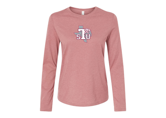 BELLA CANVAS Women’s Texas Southern Tigers Jersey Long Sleeve Tee