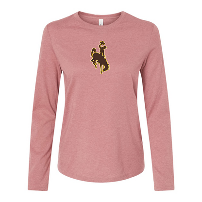 BELLA CANVAS Women’s Wyoming Cowboys Jersey Long Sleeve Tee
