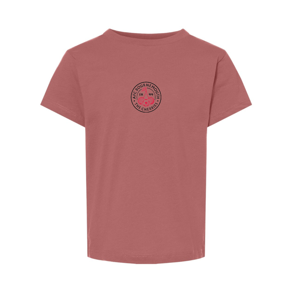 AFC Bournemouth Soccer Logo BELLA  CANVAS Toddler Jersey Tee