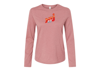 BELLA CANVAS Women’s NRJ 12 Logo Jersey Long Sleeve Tee