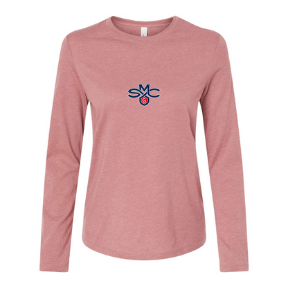 BELLA CANVAS Women’s Saint Marys Gaels Logo Jersey Long Sleeve Tee
