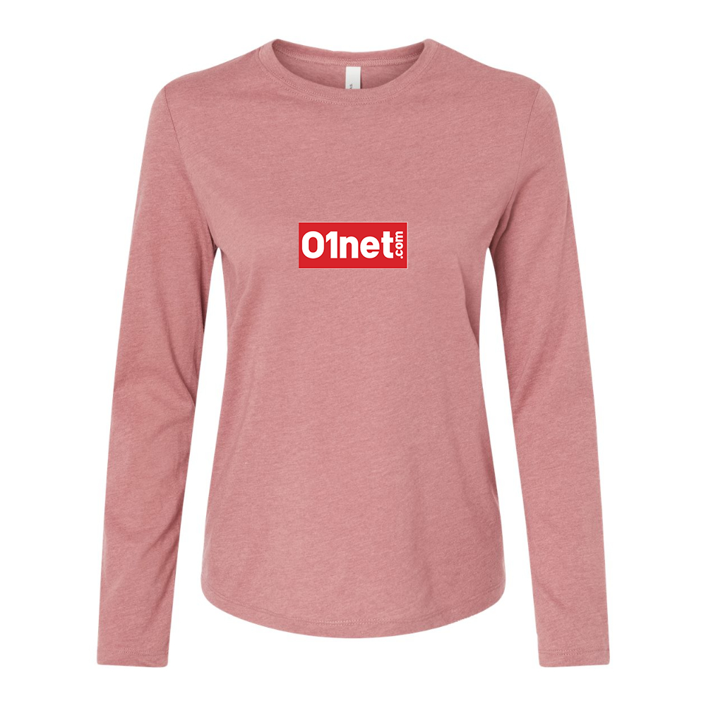 BELLA CANVAS Women’s 01net Logo Jersey Long Sleeve Tee