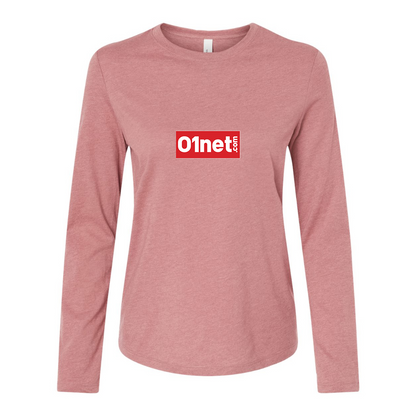 BELLA CANVAS Women’s 01net Logo Jersey Long Sleeve Tee