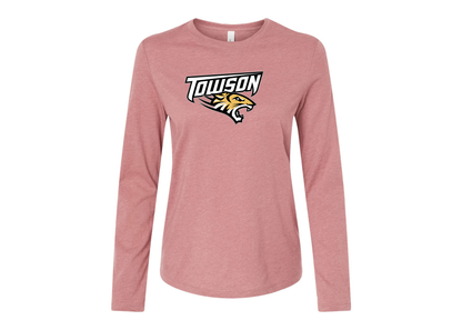 BELLA CANVAS Women’s Towson Tigers Jersey Long Sleeve Tee