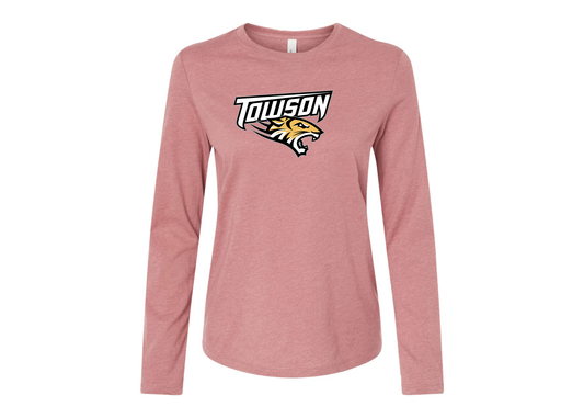 BELLA CANVAS Women’s Towson Tigers Jersey Long Sleeve Tee