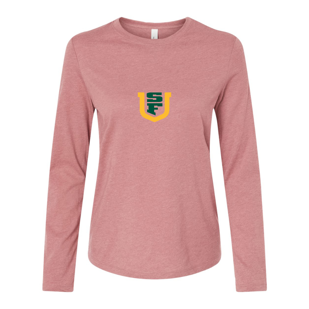 BELLA CANVAS Women’s San Francisco Dons Logo Jersey Long Sleeve Tee
