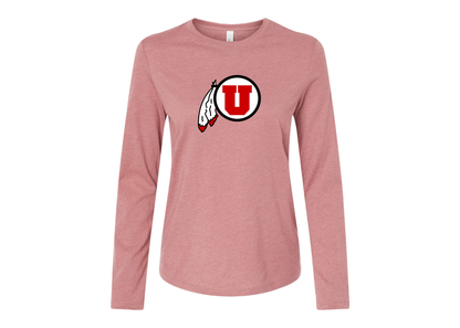 BELLA CANVAS Women’s Utah Utes Jersey Long Sleeve Tee