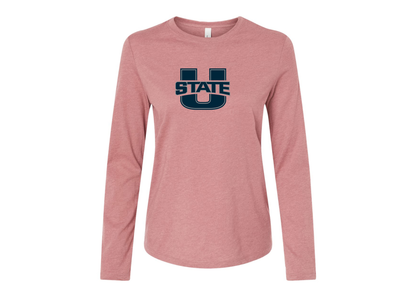 BELLA CANVAS Women’s Utah State Aggies Jersey Long Sleeve Tee
