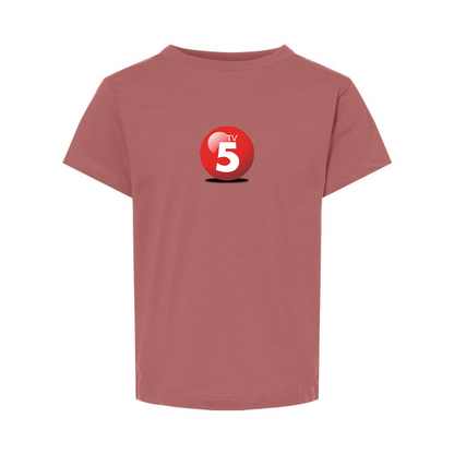 ABC TV5 Logo BELLA  CANVAS Toddler Jersey Tee