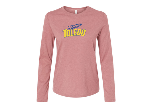 BELLA CANVAS Women’s Toledo Rockets Jersey Long Sleeve Tee