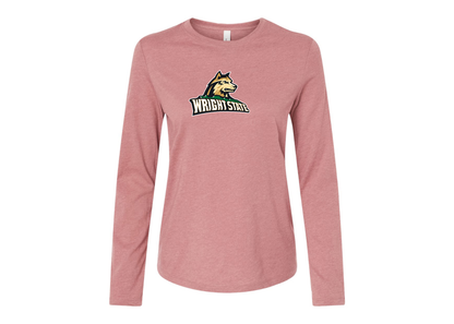 BELLA CANVAS Women’s Wright State Raiders Jersey Long Sleeve Tee