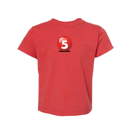 ABC TV5 Logo BELLA  CANVAS Toddler Jersey Tee