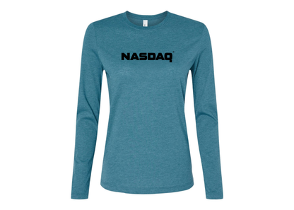 BELLA CANVAS Women’s Nasdaq Logo Jersey Long Sleeve Tee