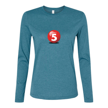 BELLA CANVAS Women’s ABC TV5 Logo Jersey Long Sleeve Tee