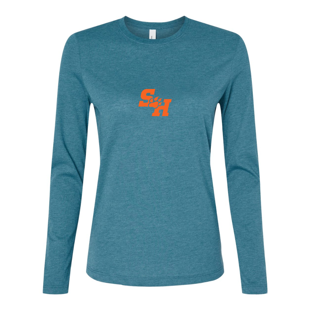 BELLA CANVAS Women’s Sam Houston State Bearkats Logo Jersey Long Sleeve Tee