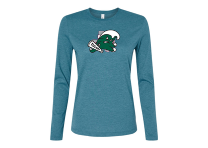 BELLA CANVAS Women’s Tulane Green Wave Jersey Long Sleeve Tee