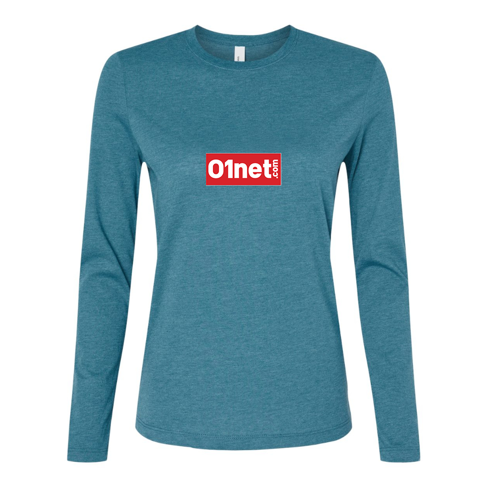 BELLA CANVAS Women’s 01net Logo Jersey Long Sleeve Tee
