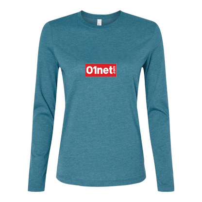 BELLA CANVAS Women’s 01net Logo Jersey Long Sleeve Tee