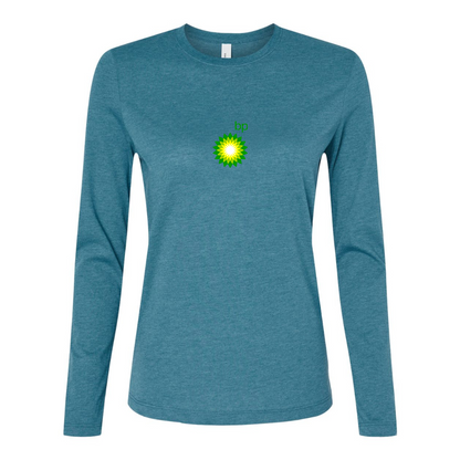 BELLA CANVAS Women’s BP Oil Logo Jersey Long Sleeve Tee