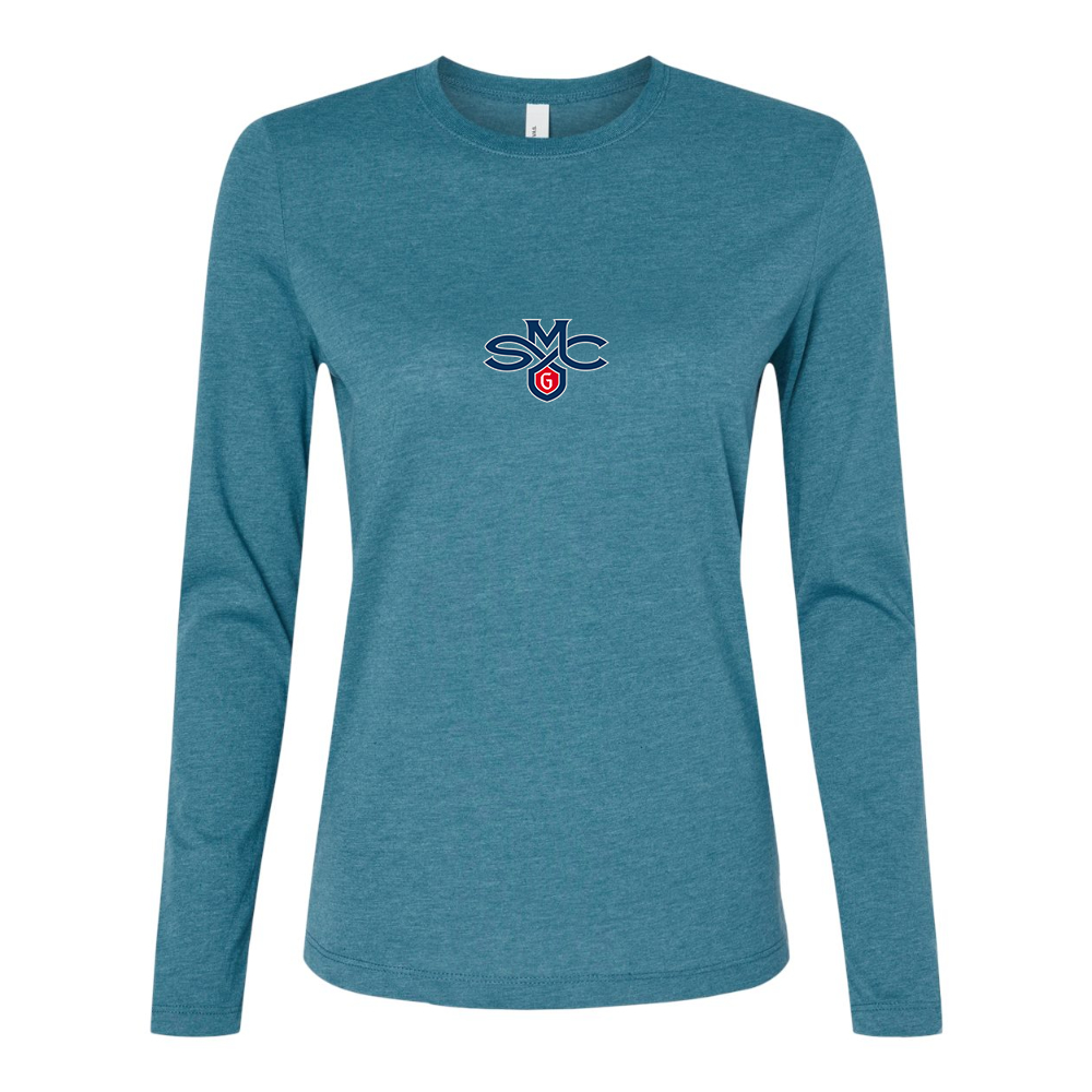 BELLA CANVAS Women’s Saint Marys Gaels Logo Jersey Long Sleeve Tee
