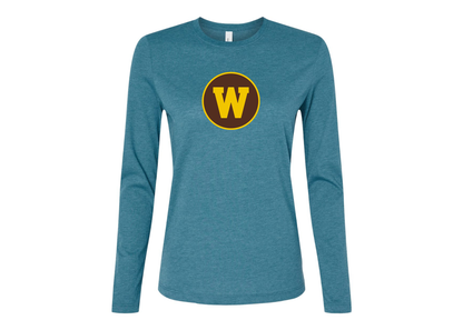 BELLA CANVAS Women’s Western Michigan Broncos Jersey Long Sleeve Tee