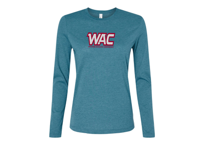 BELLA CANVAS Women’s Western Athletic Conference Jersey Long Sleeve Tee