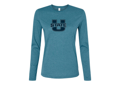 BELLA CANVAS Women’s Utah State Aggies Jersey Long Sleeve Tee