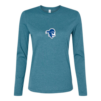 BELLA CANVAS Women’s Seton Hall Pirates Logo Jersey Long Sleeve Tee