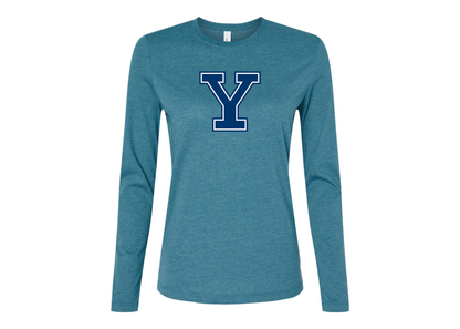 BELLA CANVAS Women’s Yale Bulldogs Jersey Long Sleeve Tee