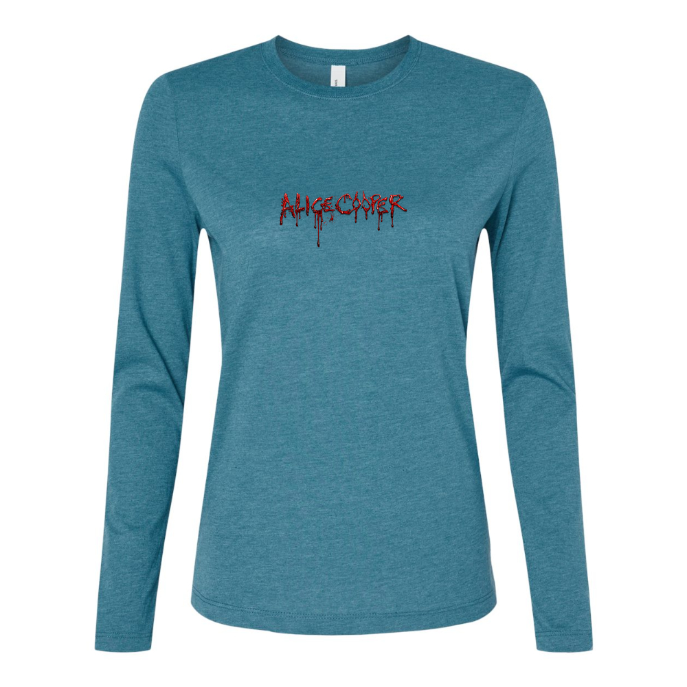 BELLA CANVAS Women’s Alice Cooper Logo Jersey Long Sleeve Tee