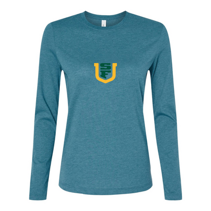 BELLA CANVAS Women’s San Francisco Dons Logo Jersey Long Sleeve Tee
