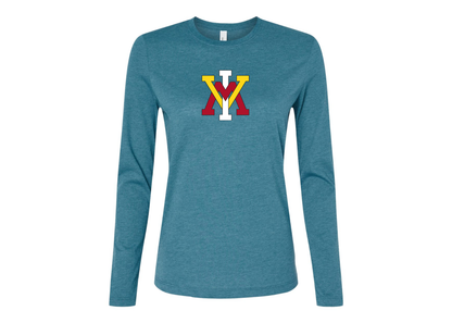 BELLA CANVAS Women’s VMI Keydets Jersey Long Sleeve Tee