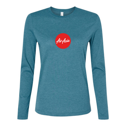 BELLA CANVAS Women’s Air Asia Logo Jersey Long Sleeve Tee