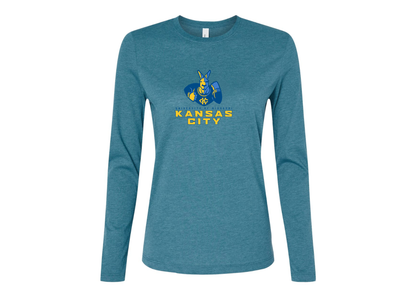 BELLA CANVAS Women’s UMKC Kangaroos Jersey Long Sleeve Tee