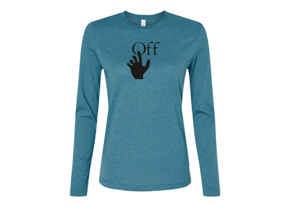 BELLA CANVAS Women’s Off-White Hand Jersey Long Sleeve Tee