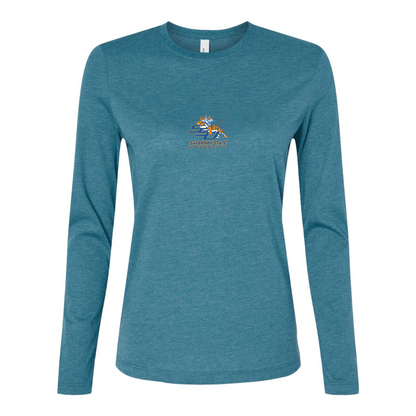 BELLA CANVAS Women’s Savannah State Tigers Logo Jersey Long Sleeve Tee