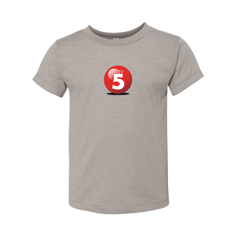 ABC TV5 Logo BELLA  CANVAS Toddler Jersey Tee