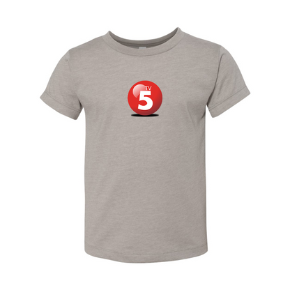 ABC TV5 Logo BELLA  CANVAS Toddler Jersey Tee