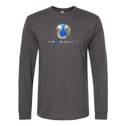 Men's Denza Logo Cotton Long Sleeve T-Shirt