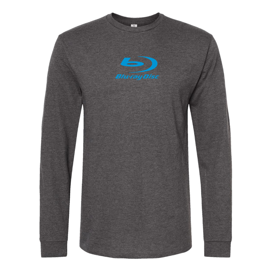 Men's  Blu-ray Disc Logo  Cotton Long Sleeve T-Shirt