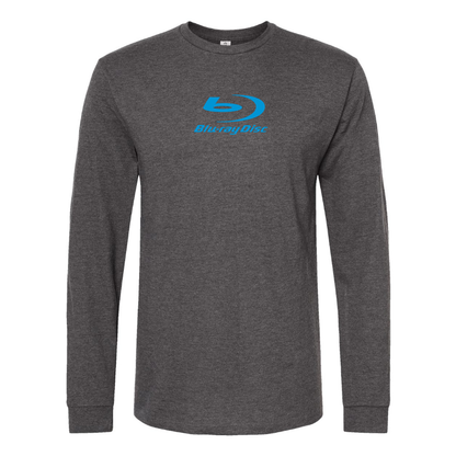 Men's  Blu-ray Disc Logo  Cotton Long Sleeve T-Shirt