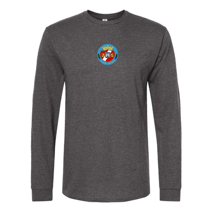 Men's Alba Regia Logo Cotton Long Sleeve T-Shirt