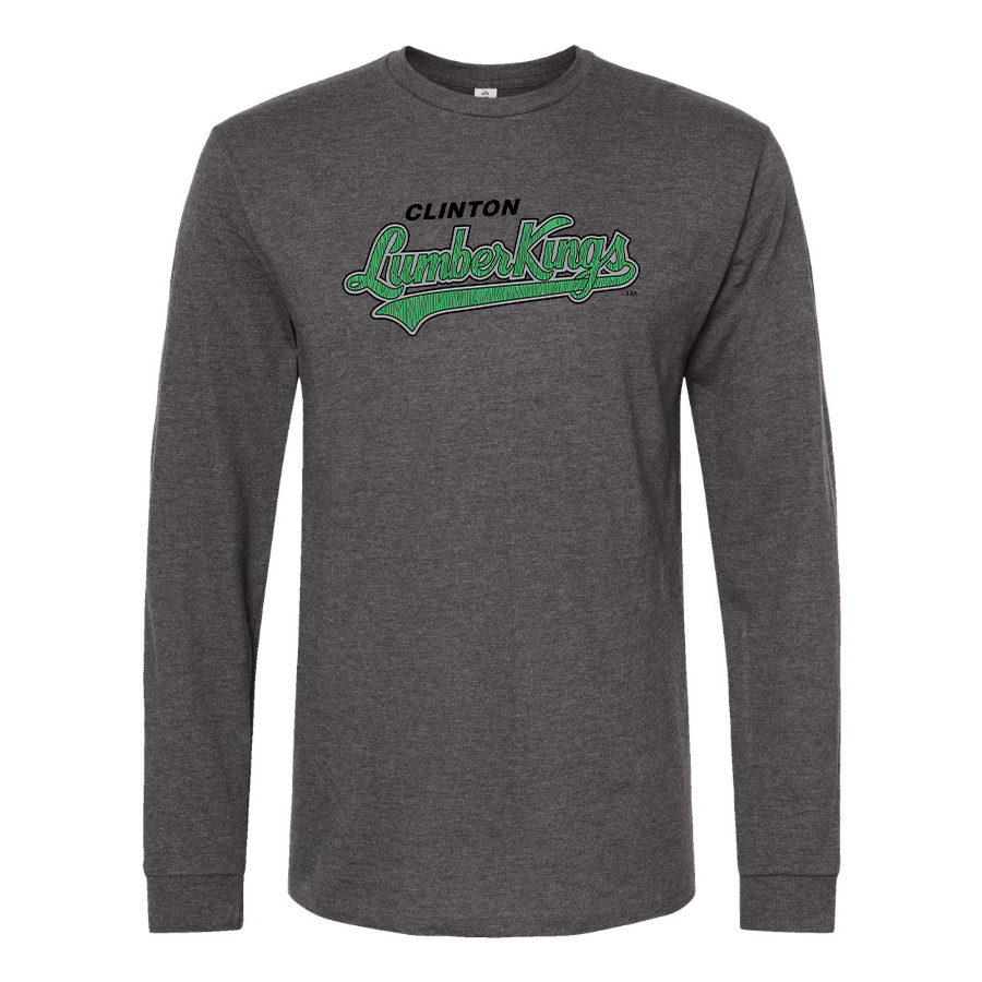 Men's Clinton LumberKings  Logo Cotton Long Sleeve T-Shirt