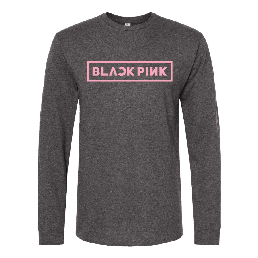 Men's  Blackpink Logo Cotton Long Sleeve T-Shirt