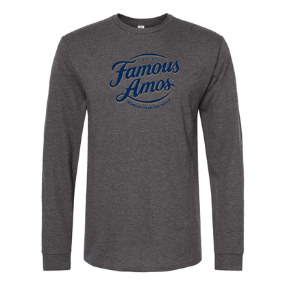 Men's Famous Amos Logo Cotton Long Sleeve T-Shirt